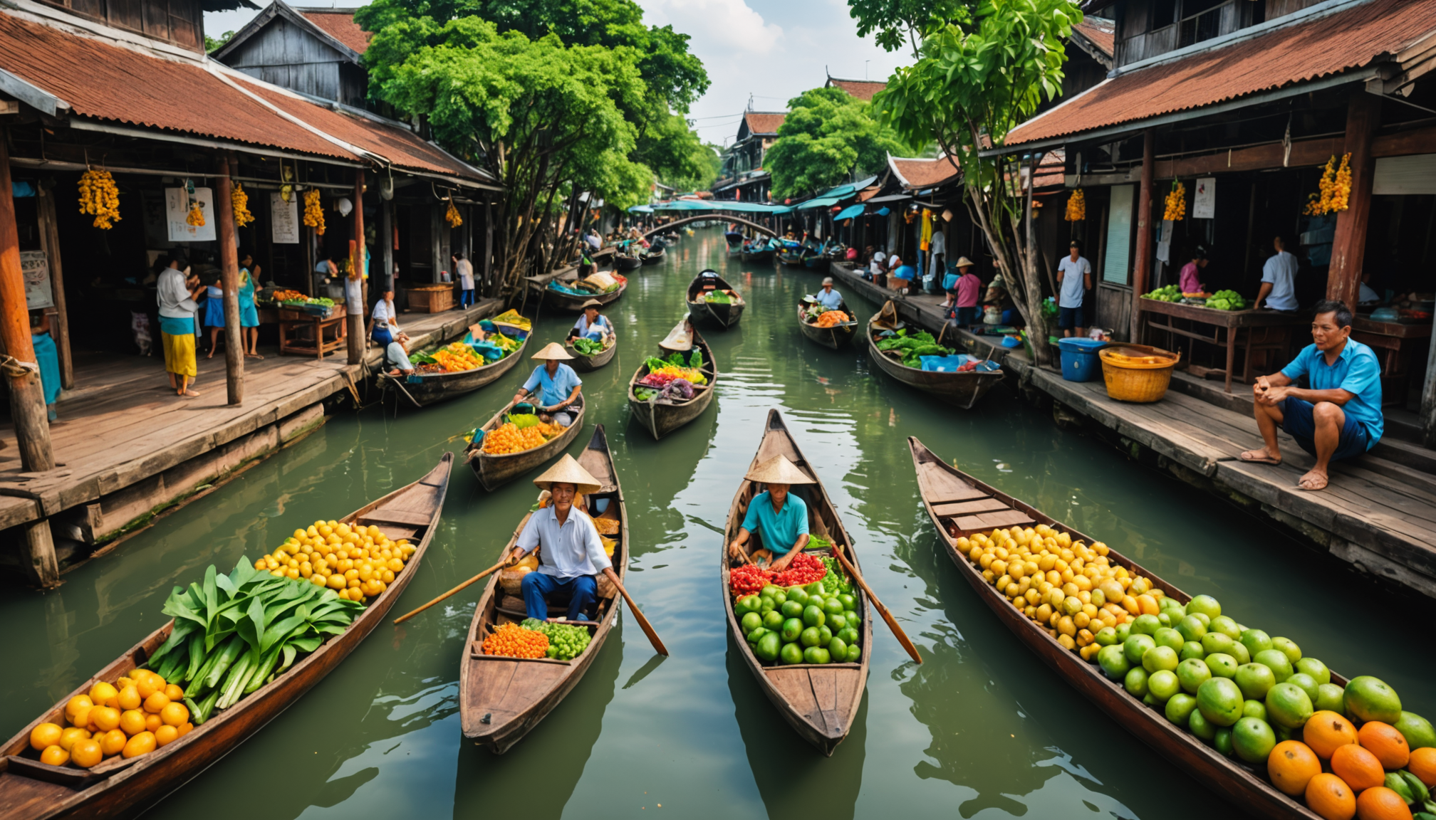 partez à la découverte des marchés flottants, explorez les klongs et profitez de balades actives lors d'une aventure urbaine fascinante alliant culture, saveurs locales et expériences authentiques.