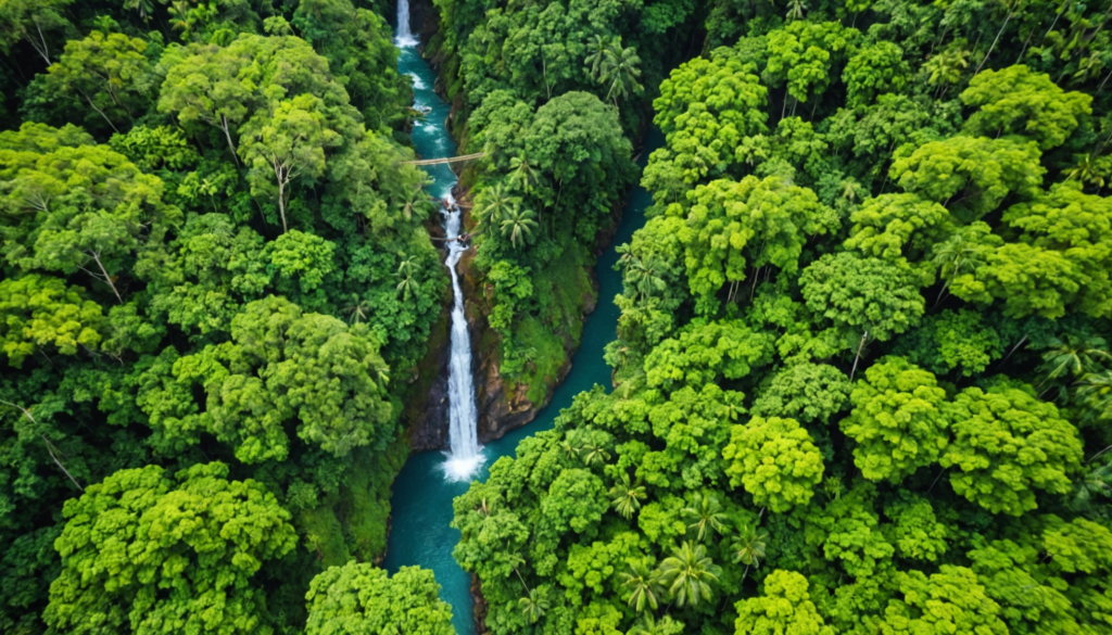 Tyroliennes – cascades et canyons : adrénaline nature
