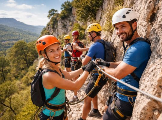 Activités outdoor professionnelles pour team building et séminaires en Provence avec Via Ferrata