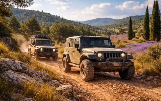 Circuits aventure en Provence avec Jeep Wrangler et Land Rover Defender tout-terrain