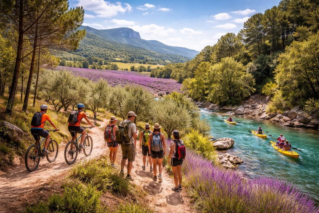 Plateformes de réservation activités outdoor avec Manawa, RendezVous Nature et BookOutdoor en Provence