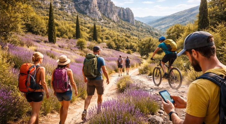 Promouvoir vos activités outdoor en Provence avec Outdooractive, AllTrails et Komoot pour le tourisme aventure