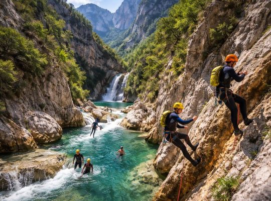 Provence Aventure organise des stages de canyoning et escalade à Verdon