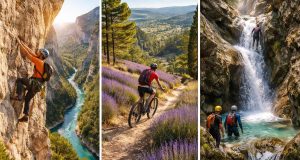 Sports outdoor en Provence avec escalade au Verdon, VTT dans le Luberon et canyoning